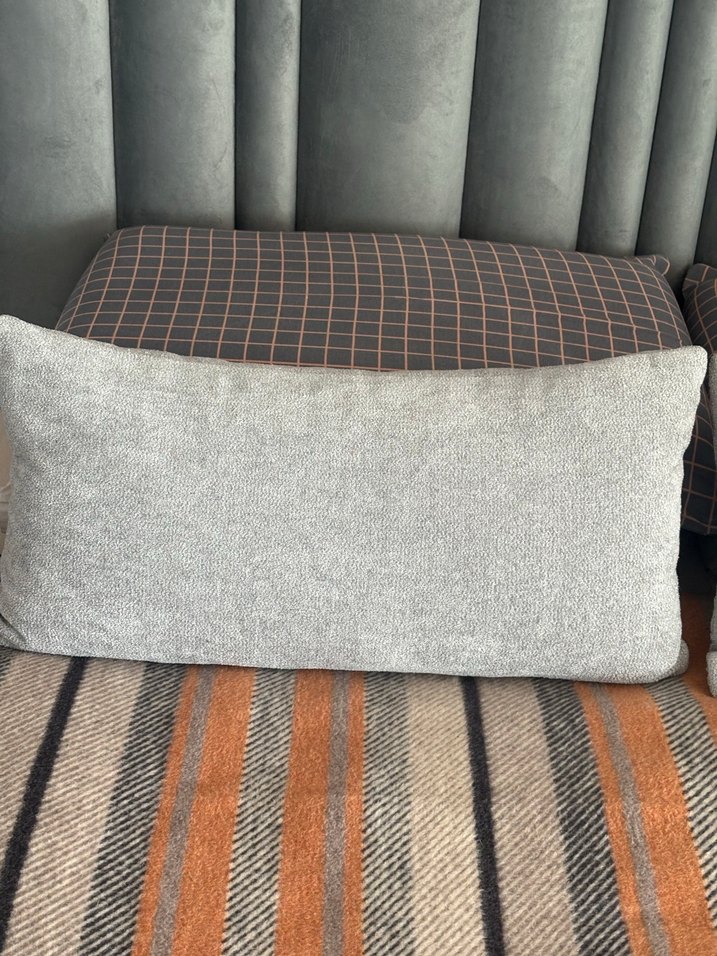 Gri Modern dikdörtgen kırlent - Görsel 4