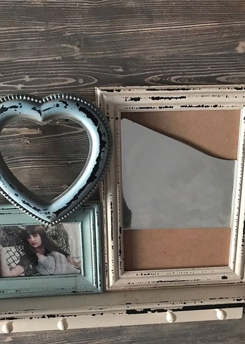 Turkuaz ve Gri Dekoratif Çerçeveler ayna - Görsel 8