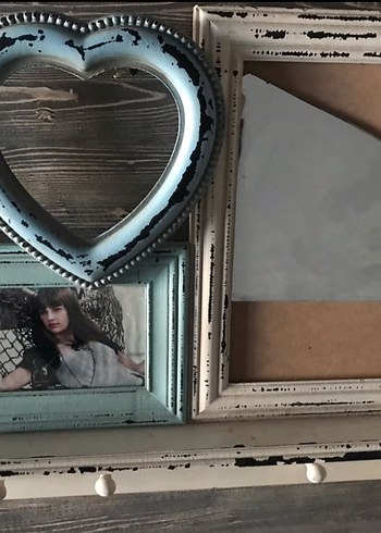 Turkuaz ve Gri Dekoratif Çerçeveler ayna - Görsel 2