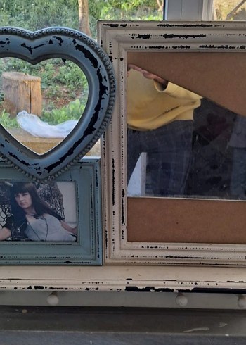 Turkuaz ve Gri Dekoratif Çerçeveler ayna - Görsel 7