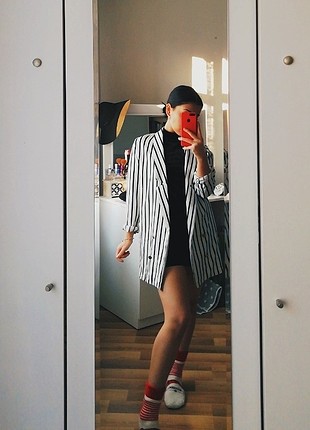 Çizgili ceket 
