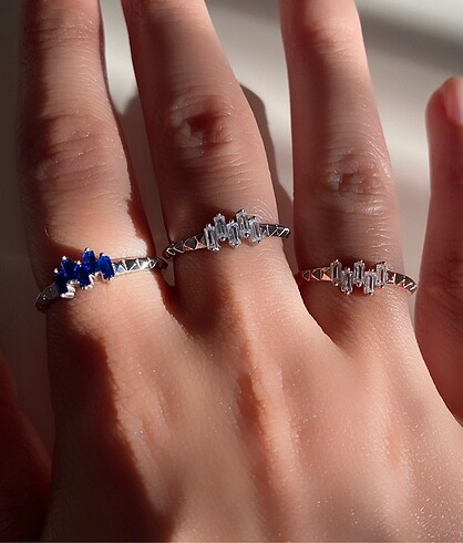 Zara Asimetrik kesim baget taşlı ayarlanabilir yüzük