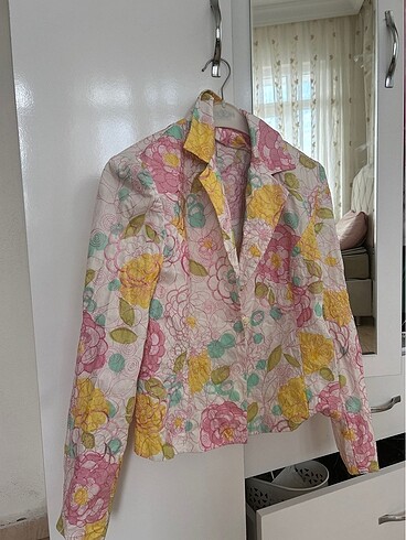Diğer Blazer çiçekli ceket