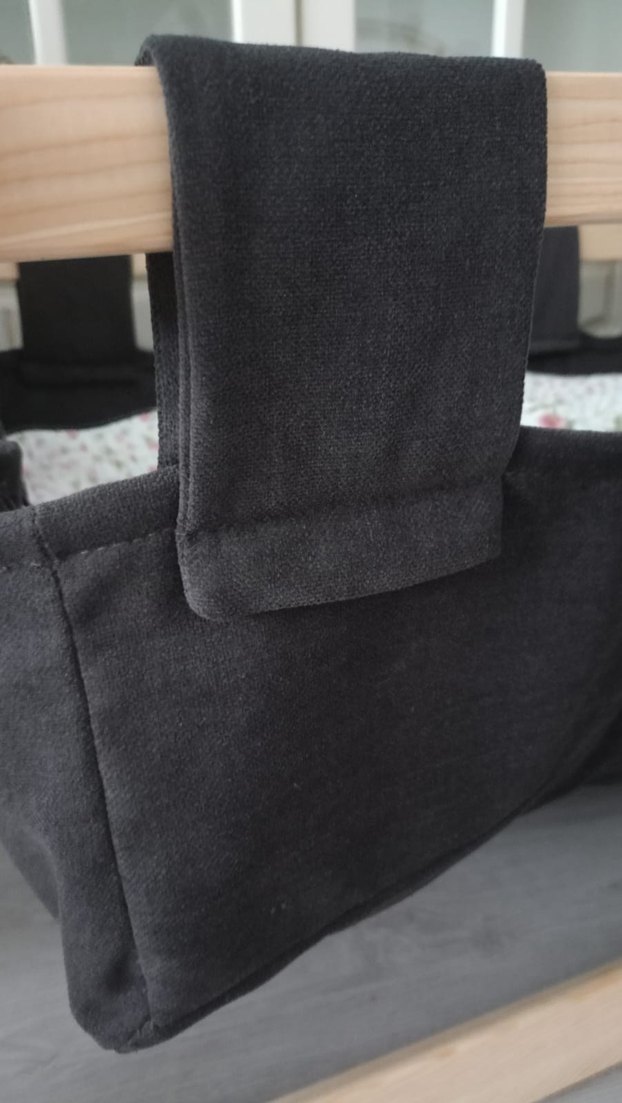 Ahşap Çerçeveli Kahverengi Bebek Beşiği - Görsel 3