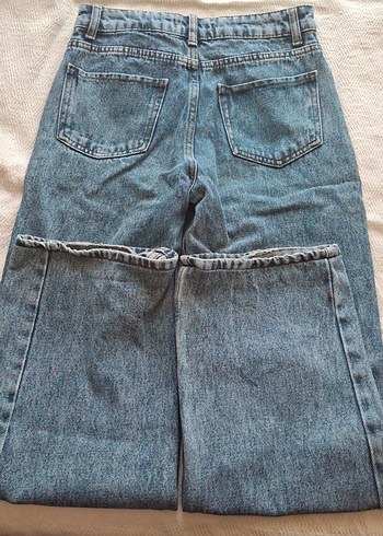 s Beden mavi Renk Kadın Gri Baggy Kot Pantolon