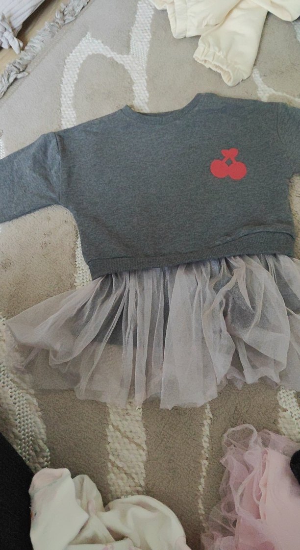 Kız Bebek 5 li set sweat pijama muslin tulum gomlek - Görsel 3