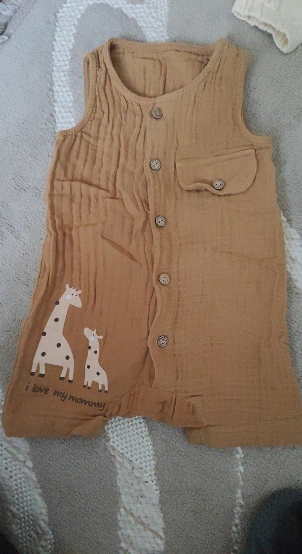 Kız Bebek 5 li set sweat pijama muslin tulum gomlek - Görsel 2