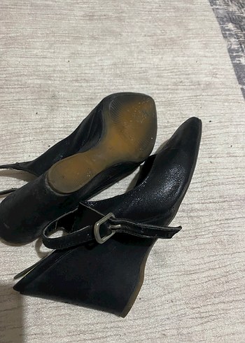 36 Beden siyah Renk Siyah Tokalı Stiletto Topuklu Kadın Ayakkabı