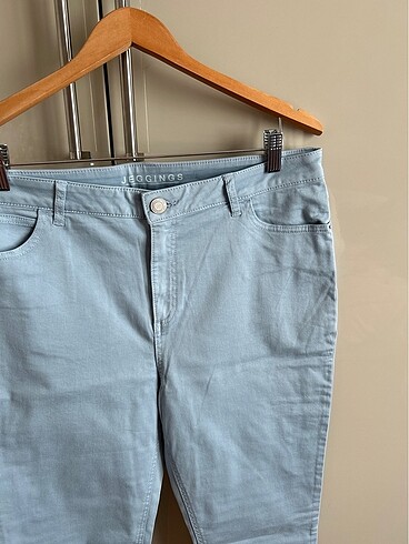 Marks & Spencer Marks and Spencer açık mavi yazlık esnek pantalon