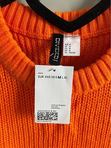 m Beden H&M kavuniçi süveter