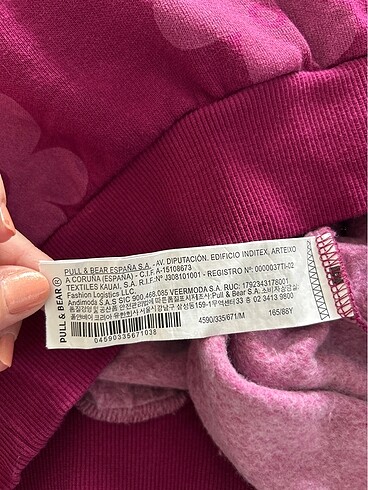 m Beden pembe Renk PULL&BEAR kışlık sweatshirt