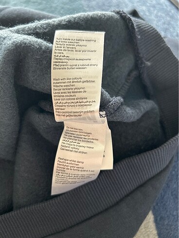 m Beden lacivert Renk Mavi kedi desenli lacivert kışlık sweatshirt