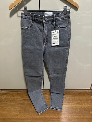 Zara - skinny gri kot pantalon