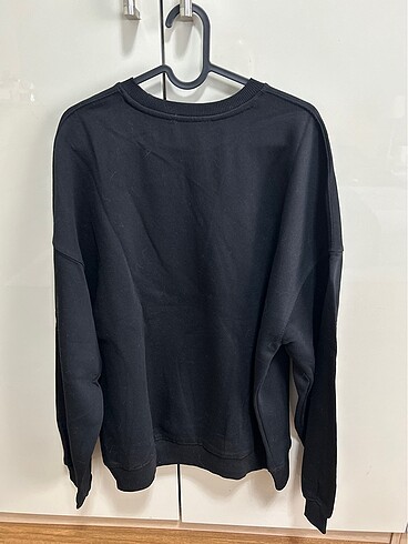 Bershka - ayıcık desenli oversize siyah sweatshirt - Görsel 2