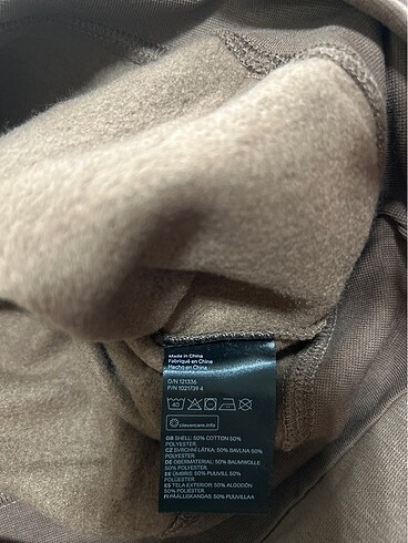 H&M - crop kışlık kahverengi sweatshirt - Görsel 4