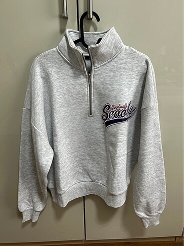 Mavi - Scooby doo özel üretim gri kışlık sweatshirt