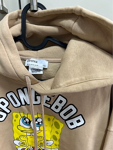 Bershka Bershka - sünger bob (SpongeBob) sütlü kahve oversize sweatshirt