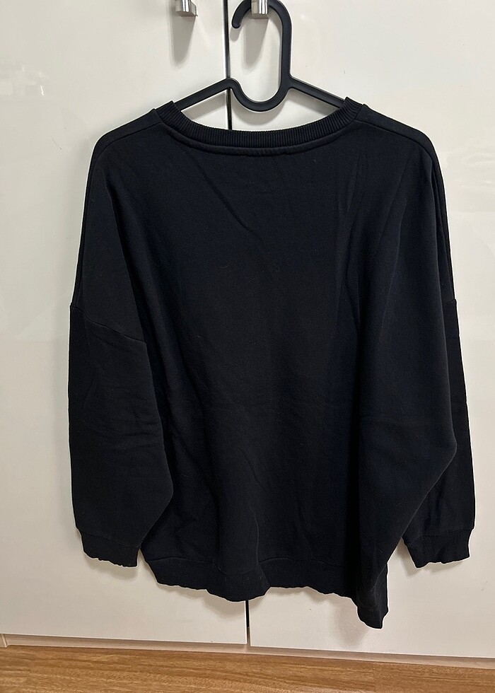 Mavi - Scooby doo özel üretim siyah kışlık oversize sweatshirt - Görsel 3