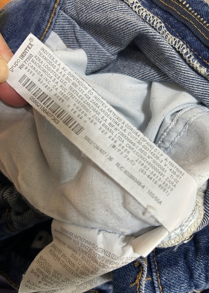 Zara kot şort, paperbag , yüksek bel - Görsel 4