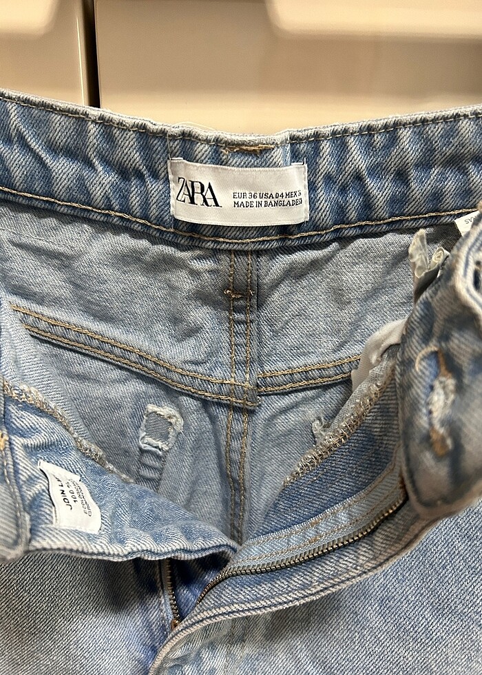 Zara kot şort, yüksek bel 
 - Görsel 2