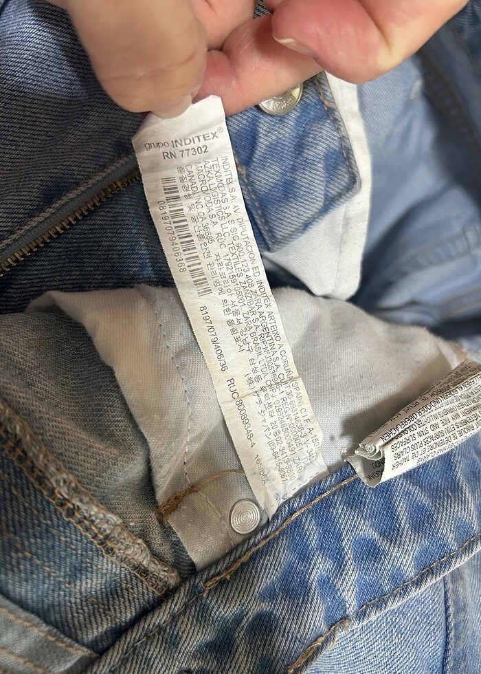 Zara kot şort, yüksek bel 
 - Görsel 4