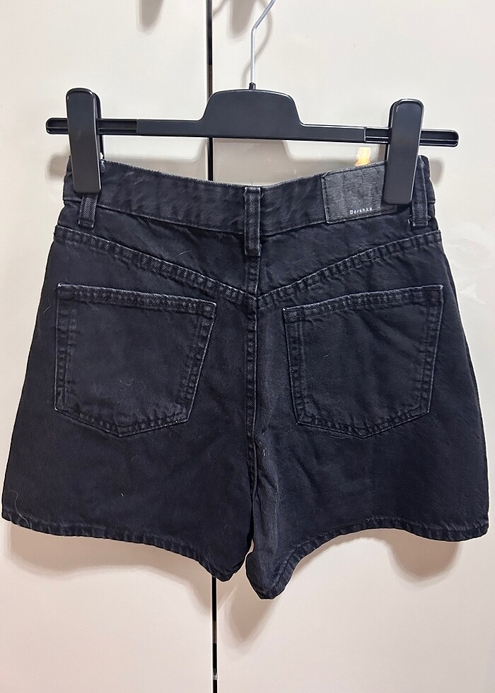 Pull & bear kot şort , yüksek bel - Görsel 2