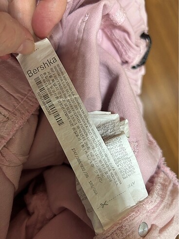 36 Beden pembe Renk BERSHKA pembe şort
