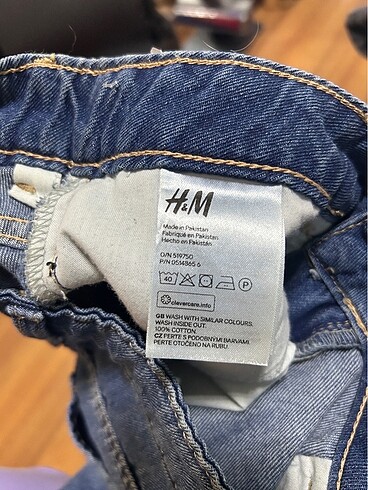 36 Beden mavi Renk H&M mini kot etek