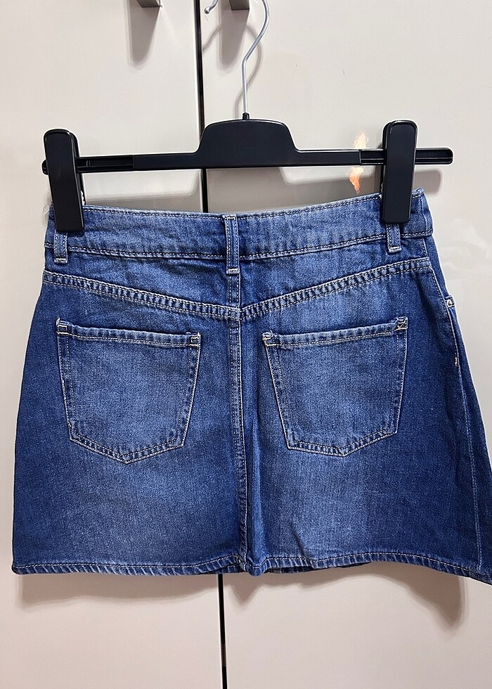 H&M mini kot etek - Görsel 2