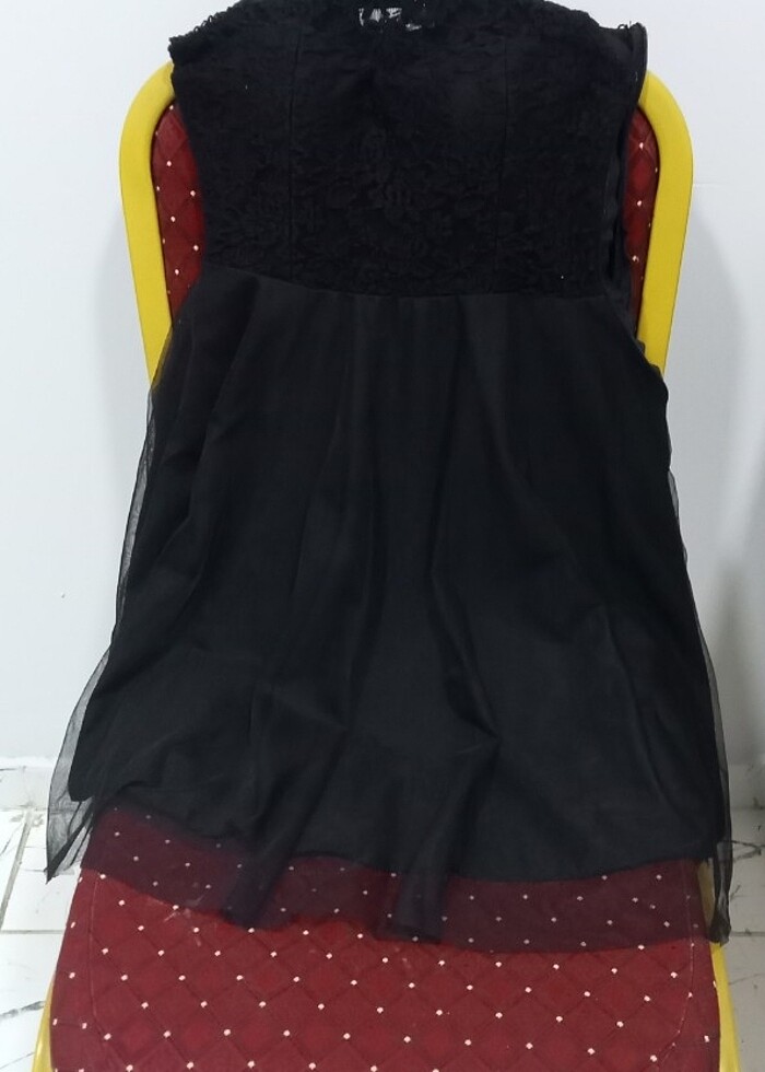 Ayriss markalı üstü dantel detaylı kısa abiye - Görsel 2