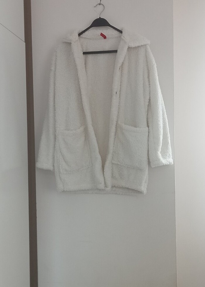 Kare çepli düğmeli çeket - Görsel 2