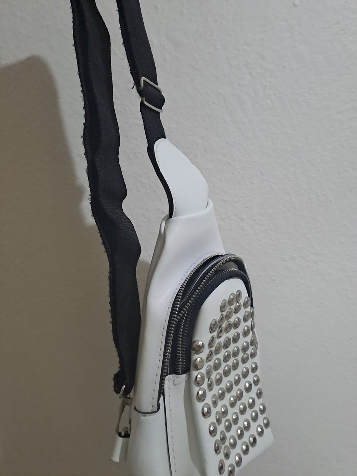 Beyaz Çapraz Çanta - Görsel 2