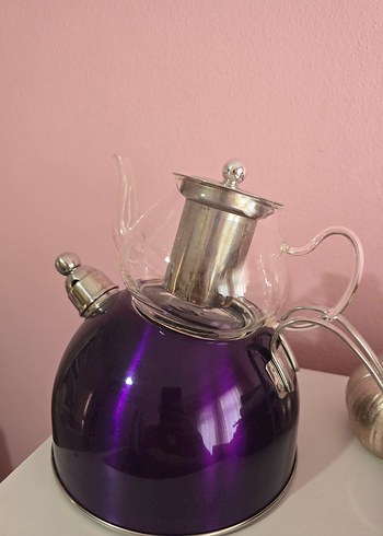 Parlak düdüklü Çaydanlık Seti - Görsel 2