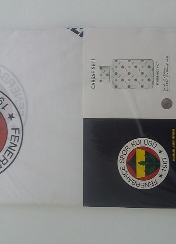 Lisanslı fenerbahçe çarşaf seti ve terlik