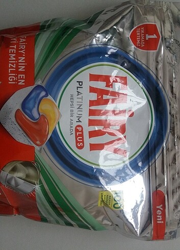 Fairy platinum plus bulaşık deterjanı tableti 