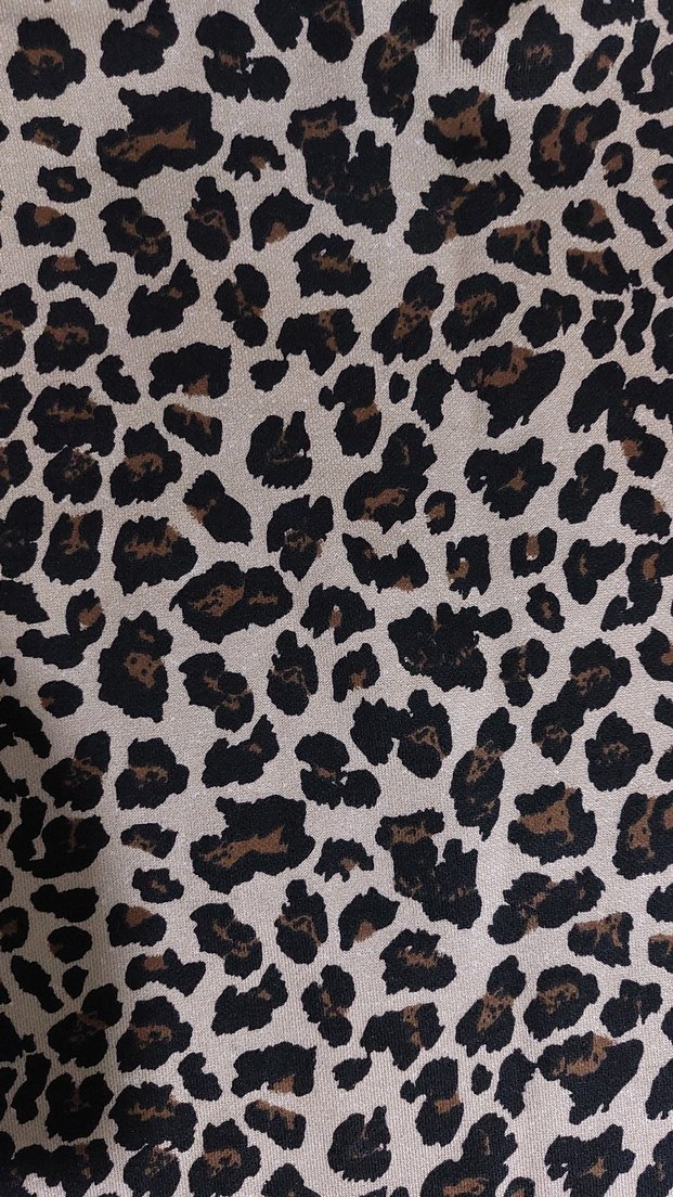 Kahverengi Leopar Desenli Midi  Etek - Görsel 3