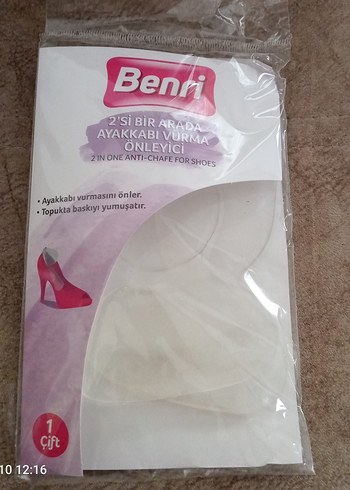 Benri Beyaz Ayakkabı Vurma Önleyici 1 Çift