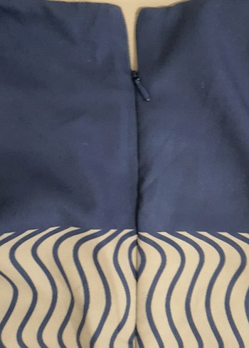 Mavi Desenli taşlı Uzun  Bluz - Görsel 4