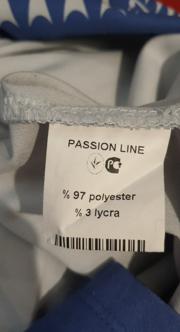 Mavi Desenli taşlı Uzun  Bluz - Görsel 5