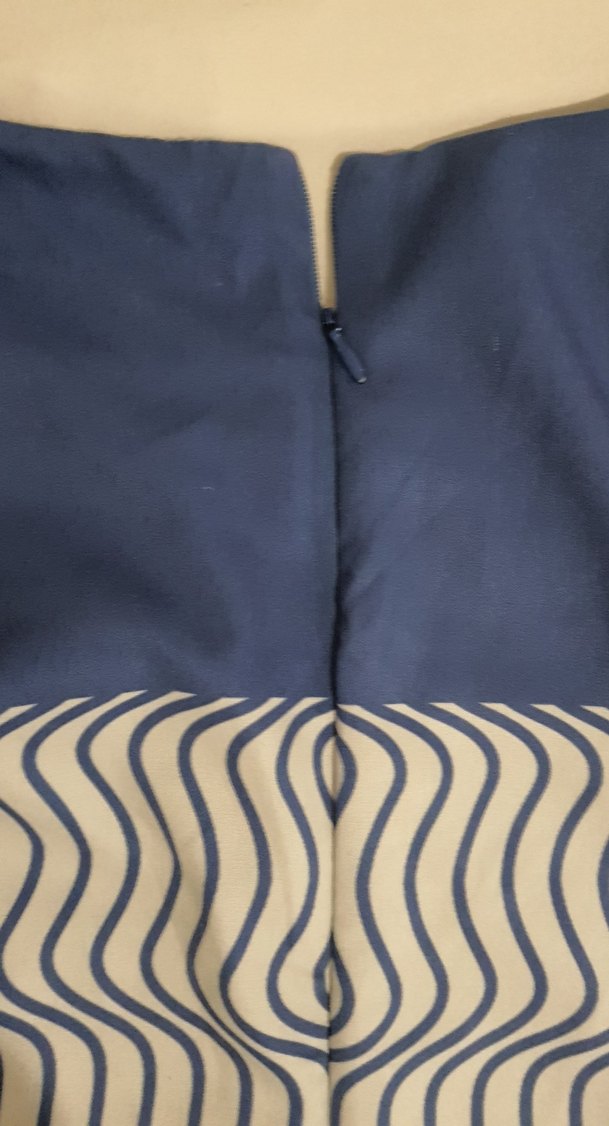 Mavi Desenli taşlı Uzun  Bluz - Görsel 4