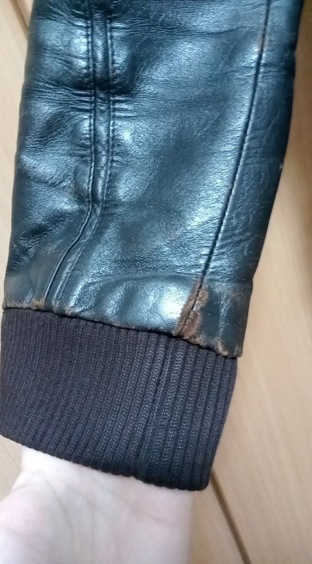 Siyah Deri Biker Ceket, Bol Kesim, Tokalı - Görsel 4