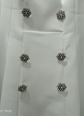 xl Beden Beyaz mini elbise