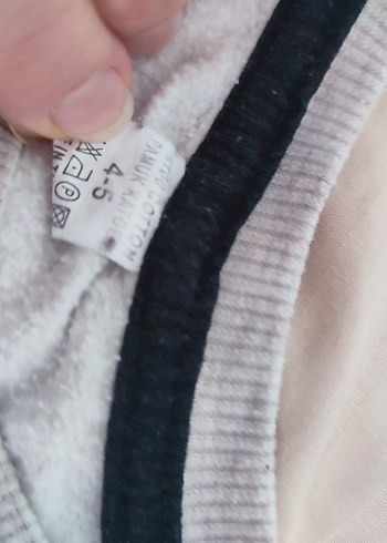 Kız Çocuk Gri Bambi Baskılı Sweatshirt - Görsel 4