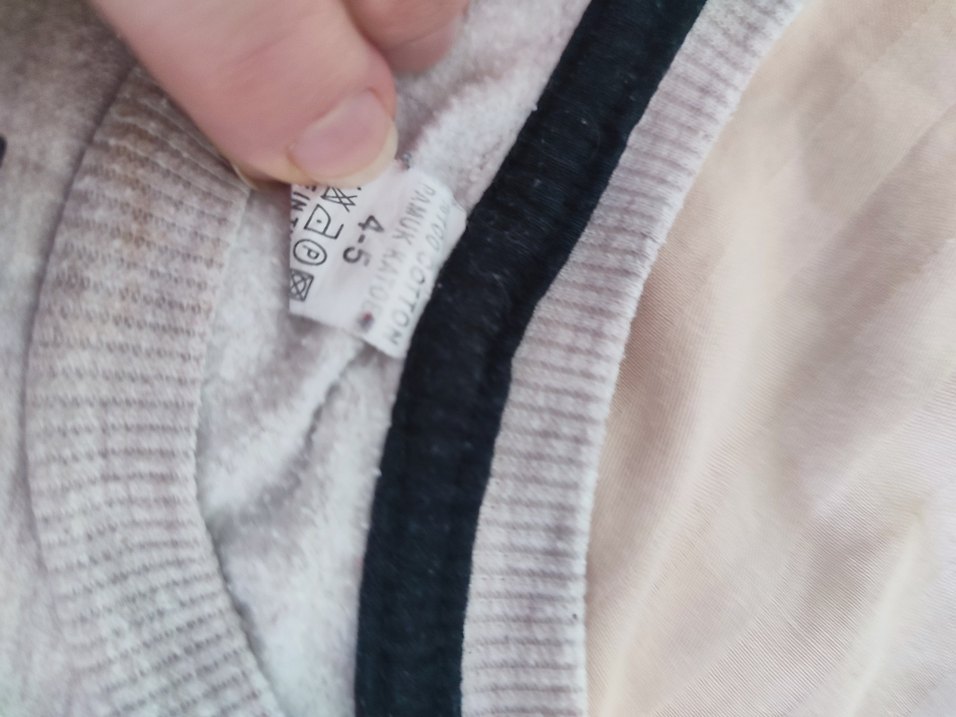 Kız Çocuk Gri Bambi Baskılı Sweatshirt - Görsel 4