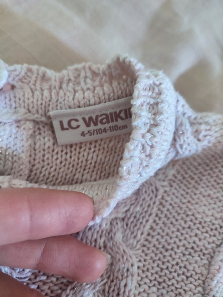 Nakışlı Triko Kız Elbise, Uzun Kollu - Görsel 2