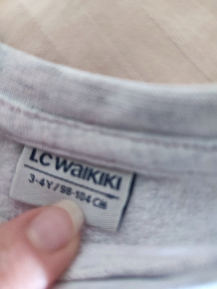 Erkek Çocuk Düğmeli Gri-Yeşil Sweatshirt ikili - Görsel 2