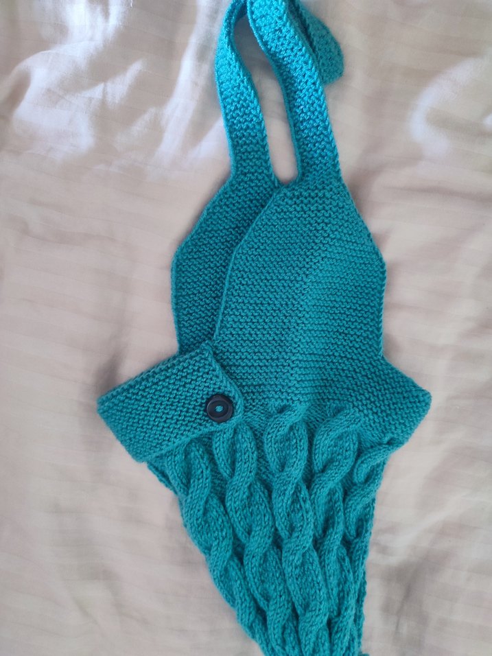 Turkuaz Örgü çocuk sapka - Görsel 3