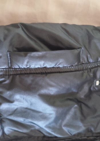 Kapüşonlu, Fermuarlı Siyah kız Çocuk Yelek - Görsel 3