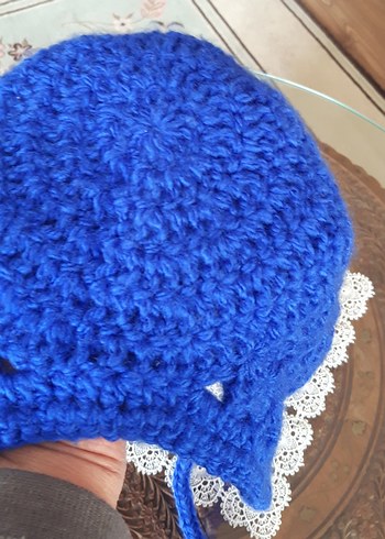 Dantel Model Örgü Bone Bere - Görsel 8