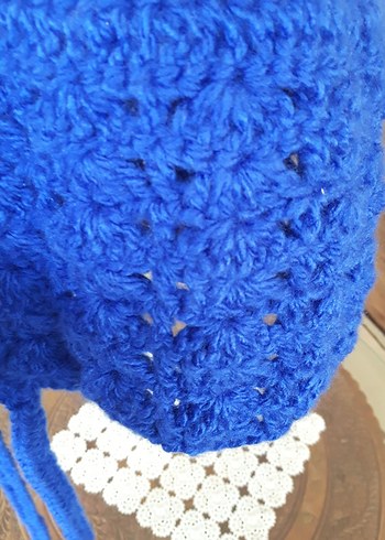 Dantel Model Örgü Bone Bere - Görsel 6